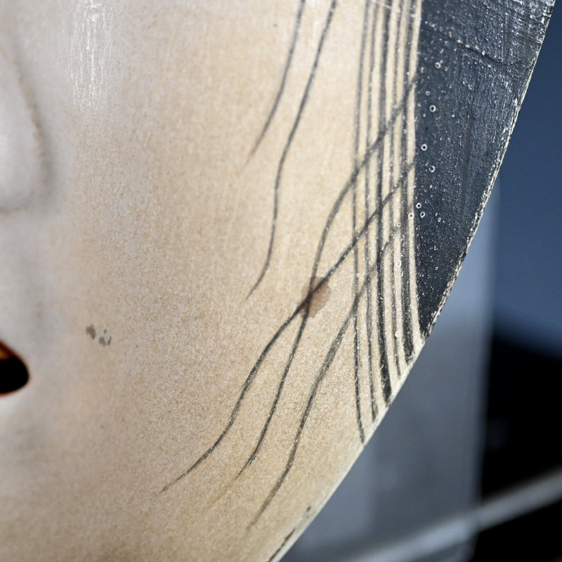 Traditional Japanese Female Noh Mask, “DEIGAN / 泥眼”
