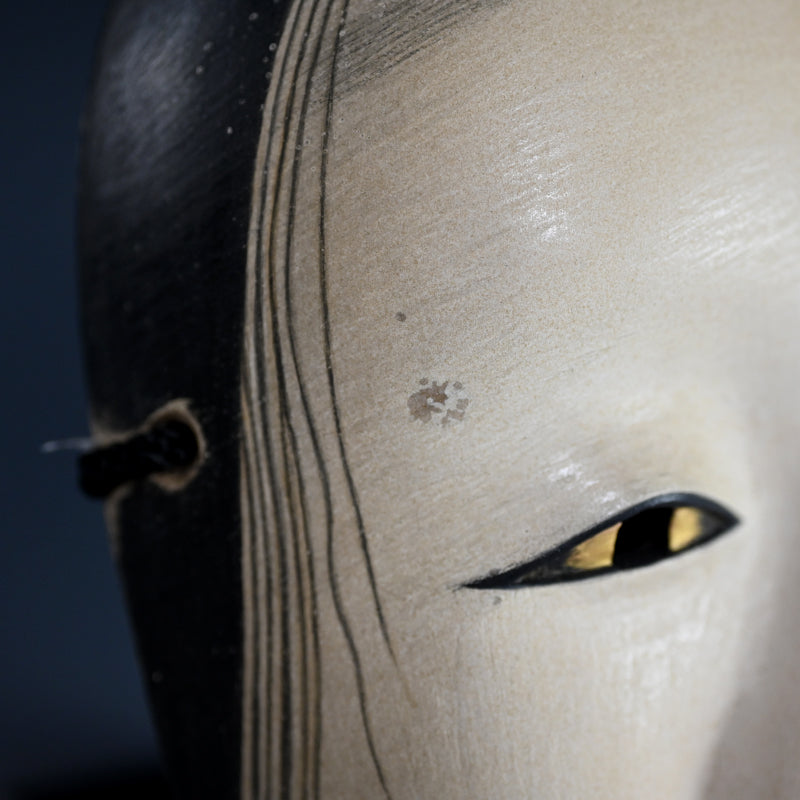 Traditional Japanese Female Noh Mask, “DEIGAN / 泥眼”