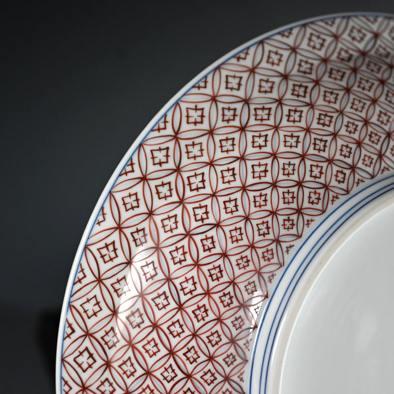 Exquisite Platinum Glaze Porcelain Plate  ―山本 一洋 "純プラチナ彩 福良雀"