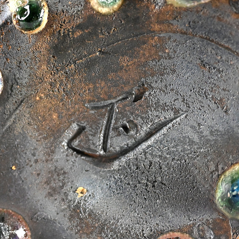 Manyosai Vase ー林 正太郎 "万葉彩耳付花生"