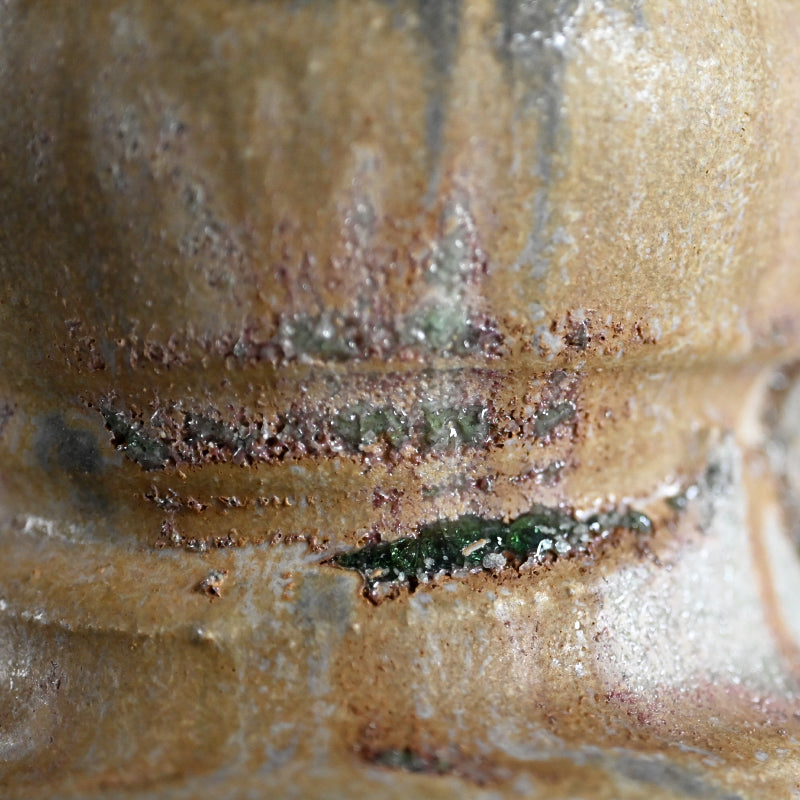 Manyosai Vase ー林 正太郎 "万葉彩耳付花生"