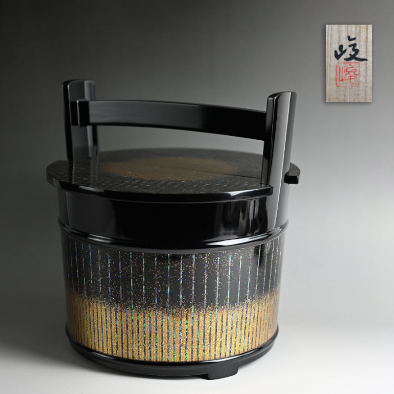 Contemporary Lacquer Mizusashi ー服部 峻昇 “水差 月の海”