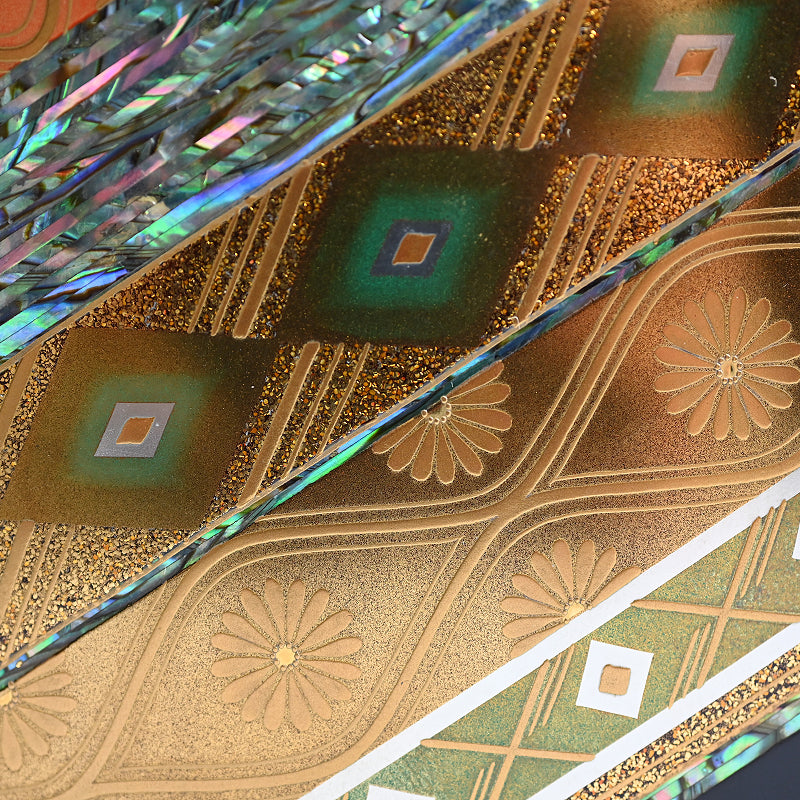 Brocade Pattern Lacquer Boxー服部 峻昇 “耀貝飾箱 彩華”
