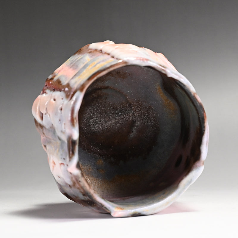 Masterpiece Rikyu Chawan ー林 正太郎 "凌駕" 利休藤紫志野割高台茶垸