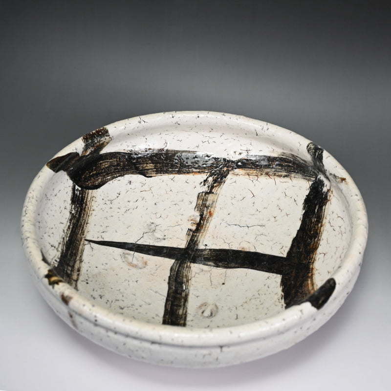Fabulous Large Bowl ー中川 自然坊 “絵粉引唐津 鉢”