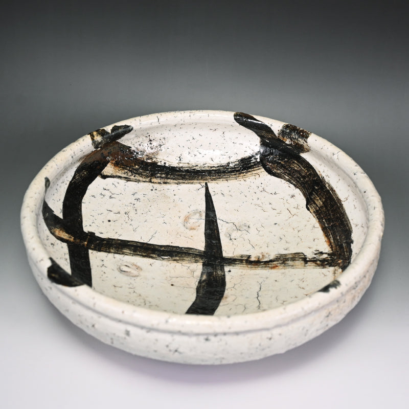 Fabulous Large Bowl ー中川 自然坊 “絵粉引唐津 鉢”
