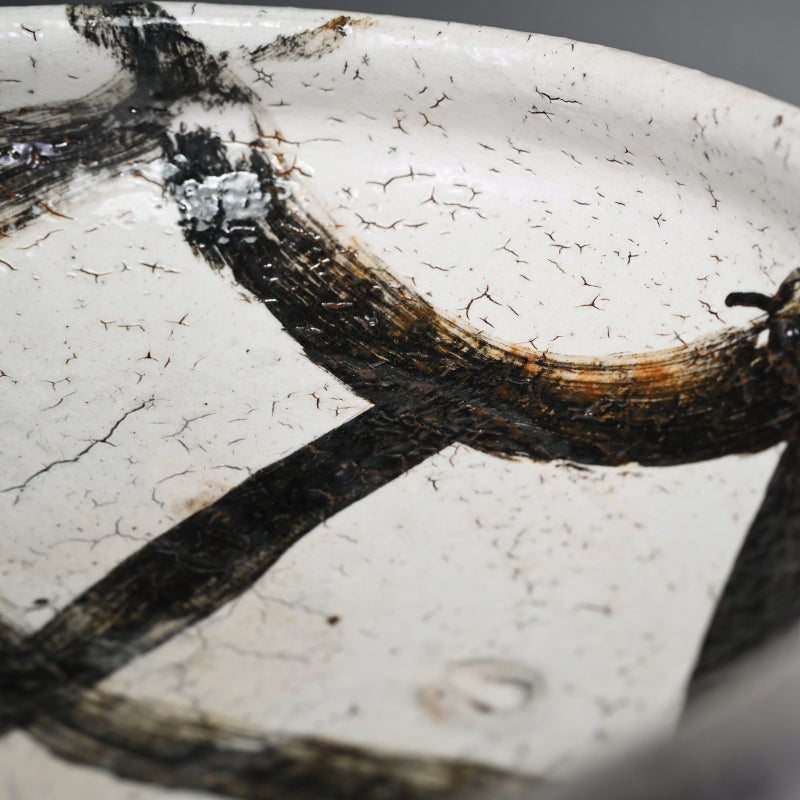 Fabulous Large Bowl ー中川 自然坊 “絵粉引唐津 鉢”