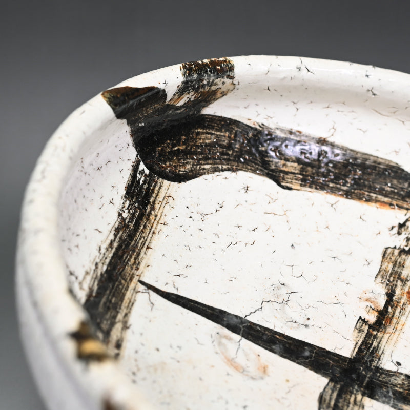 Fabulous Large Bowl ー中川 自然坊 “絵粉引唐津 鉢”