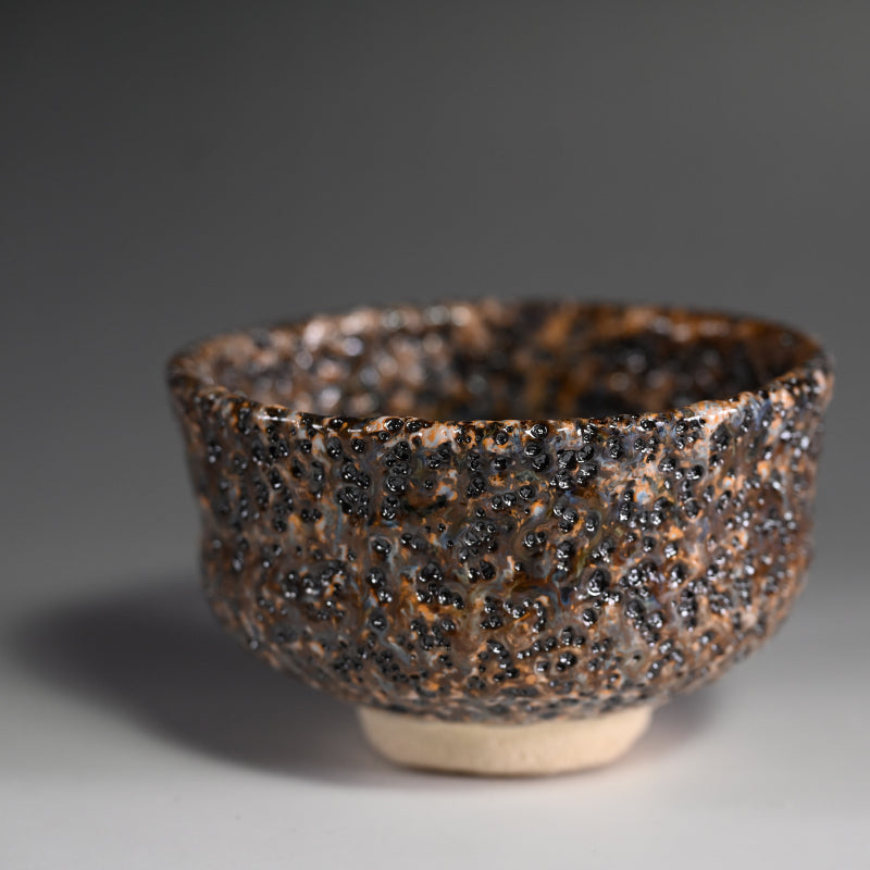 Very Unusual Tenmoku Chawan ー木村 盛康 "天目釉 茶碗"