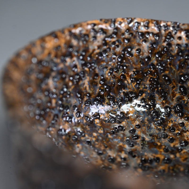 Very Unusual Tenmoku Chawan ー木村 盛康 "天目釉 茶碗"