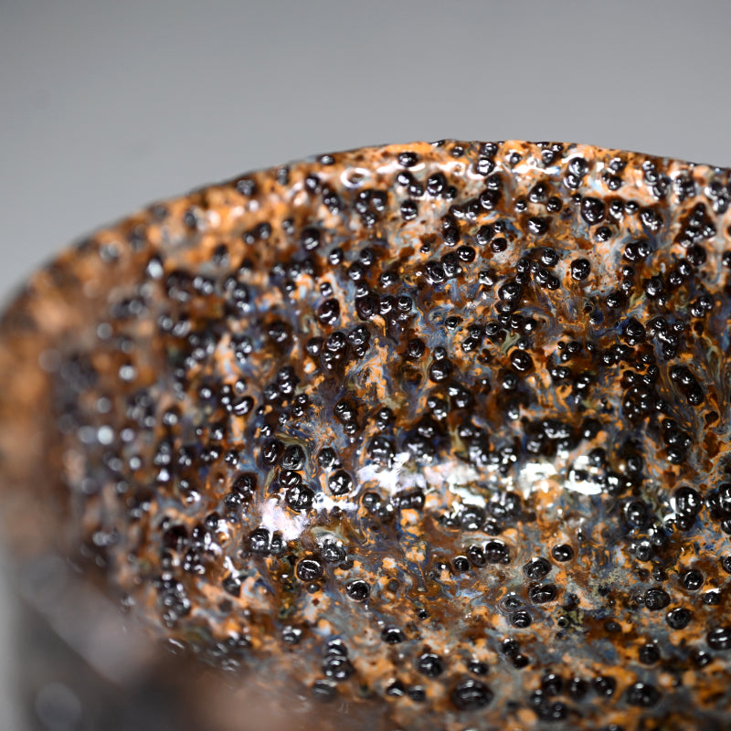 Very Unusual Tenmoku Chawan ー木村 盛康 "天目釉 茶碗"