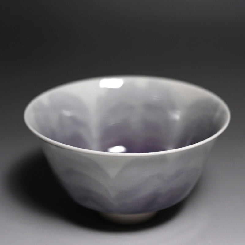 Tokuda Junko Sakura Chawan Tea Bowl ー四代 徳田 八十吉 “淡墨桜”