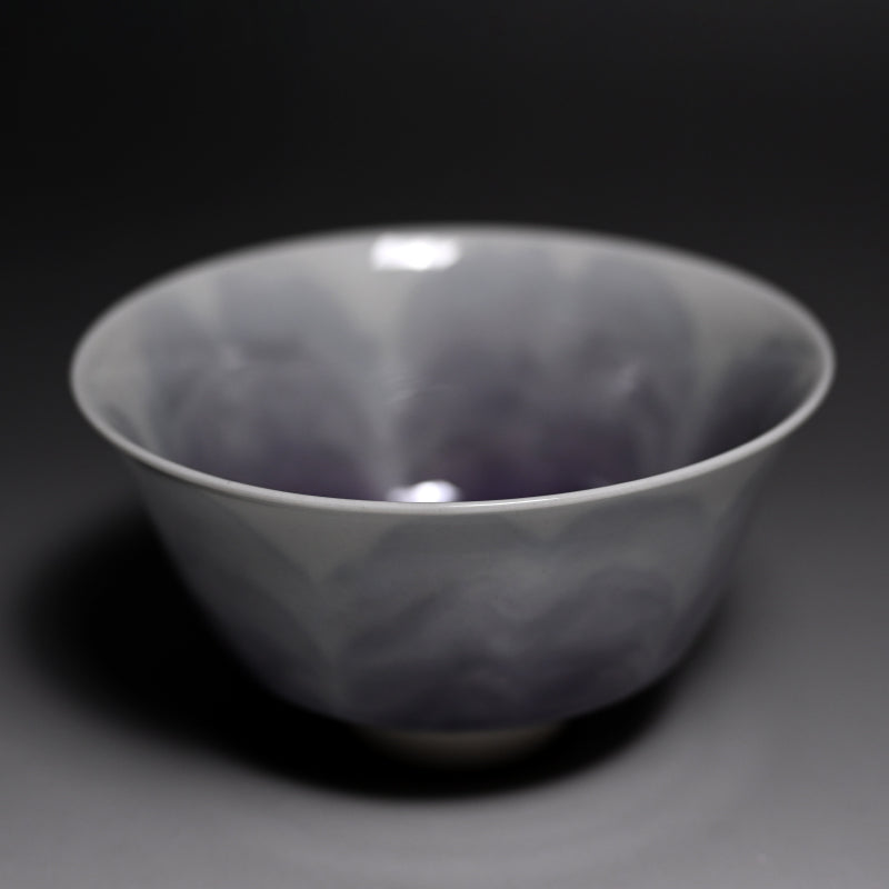 Tokuda Junko Sakura Chawan Tea Bowl ー四代 徳田 八十吉 “淡墨桜”