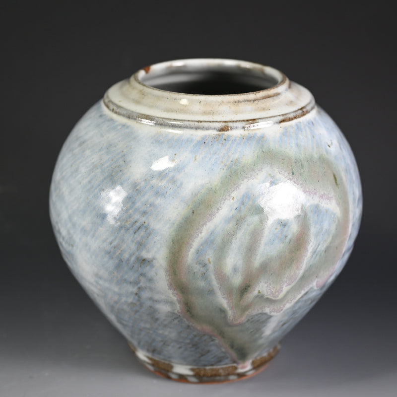 Breathtaking LNT Tsubo ー島岡 達三 "白釉象 流文壺"
