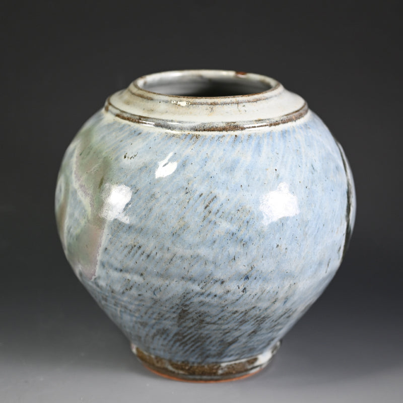 Breathtaking LNT Tsubo ー島岡 達三 "白釉象 流文壺"