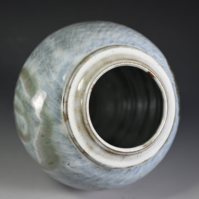 Breathtaking LNT Tsubo ー島岡 達三 "白釉象 流文壺"