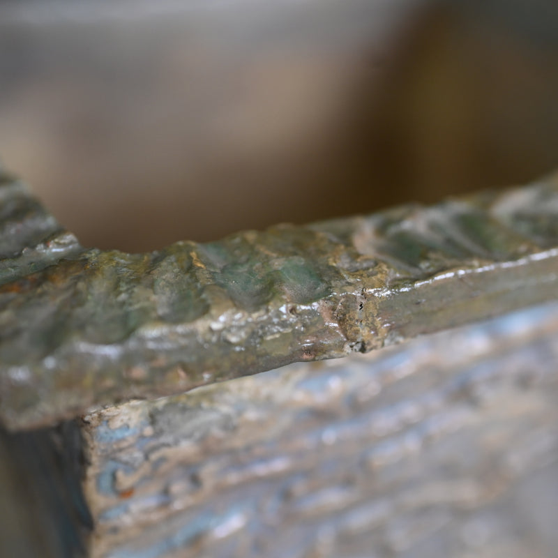 Akahadayaki Uekibachi Edo p. Bonsai pot ー奥田木白 “赤膚焼 植木鉢”