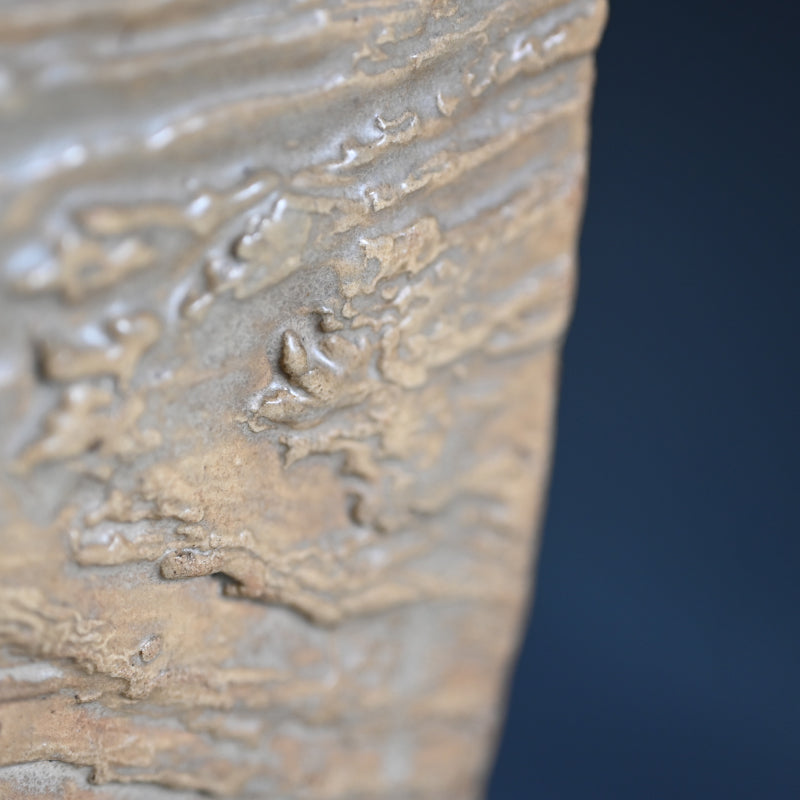 Akahadayaki Uekibachi Edo p. Bonsai pot ー奥田木白 “赤膚焼 植木鉢”