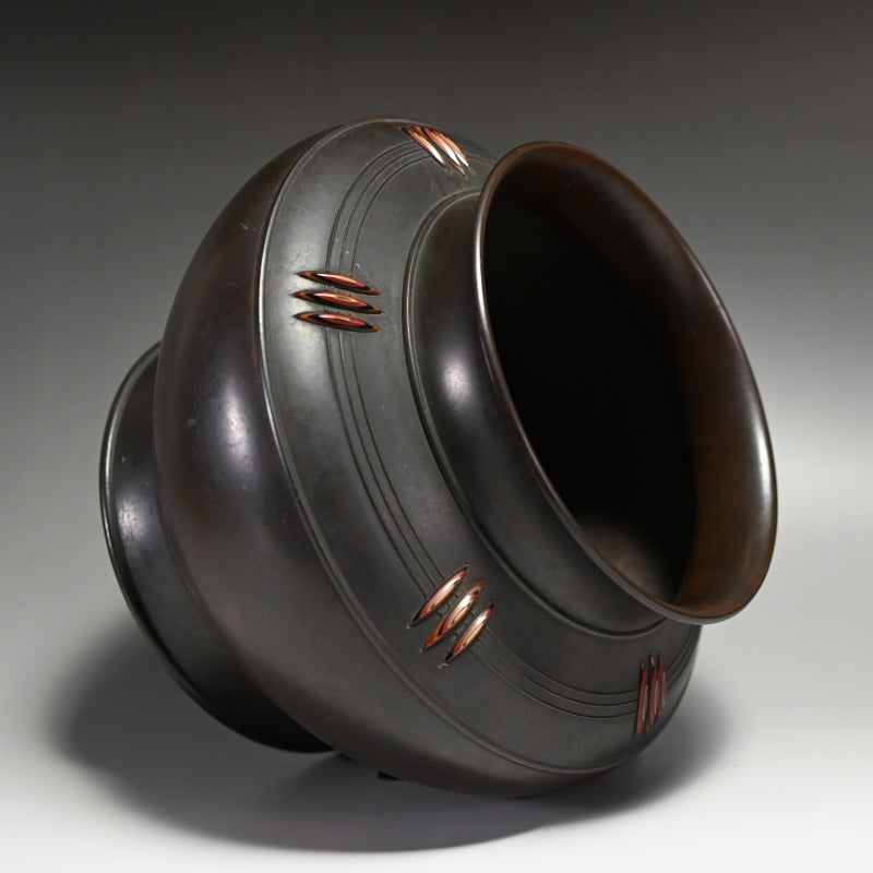 Art Deco era Bronze Vase ー山本 純民