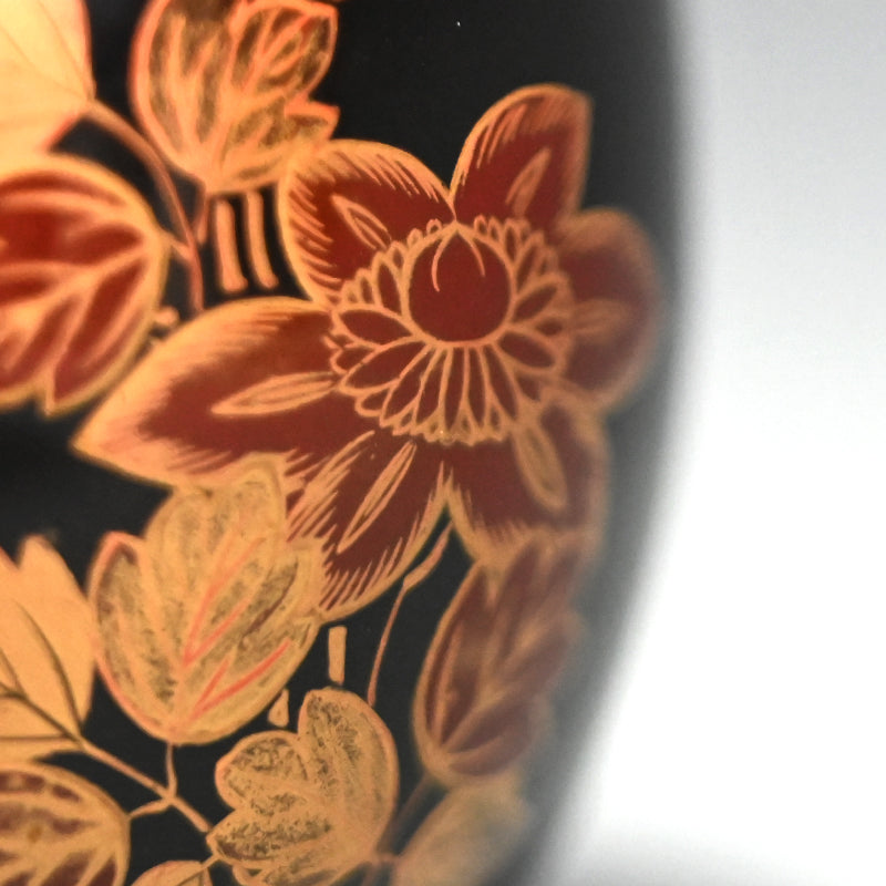 Exquisite Antique Japanese Lacquer Cha-Tsubo Tea Jar ー高台時蒔絵漆茶壺