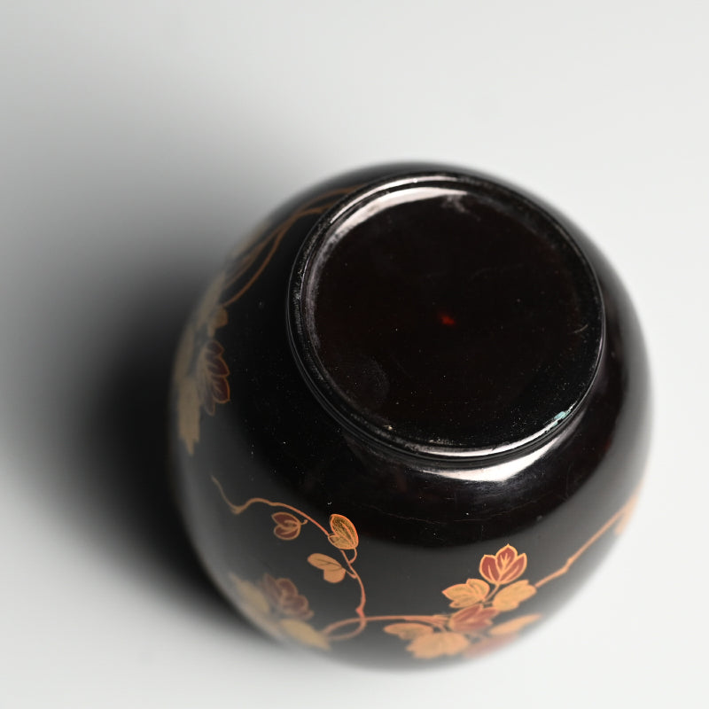 Exquisite Antique Japanese Lacquer Cha-Tsubo Tea Jar ー高台時蒔絵漆茶壺