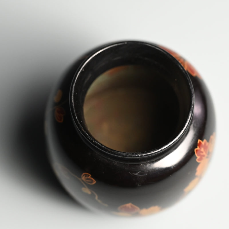 Exquisite Antique Japanese Lacquer Cha-Tsubo Tea Jar ー高台時蒔絵漆茶壺