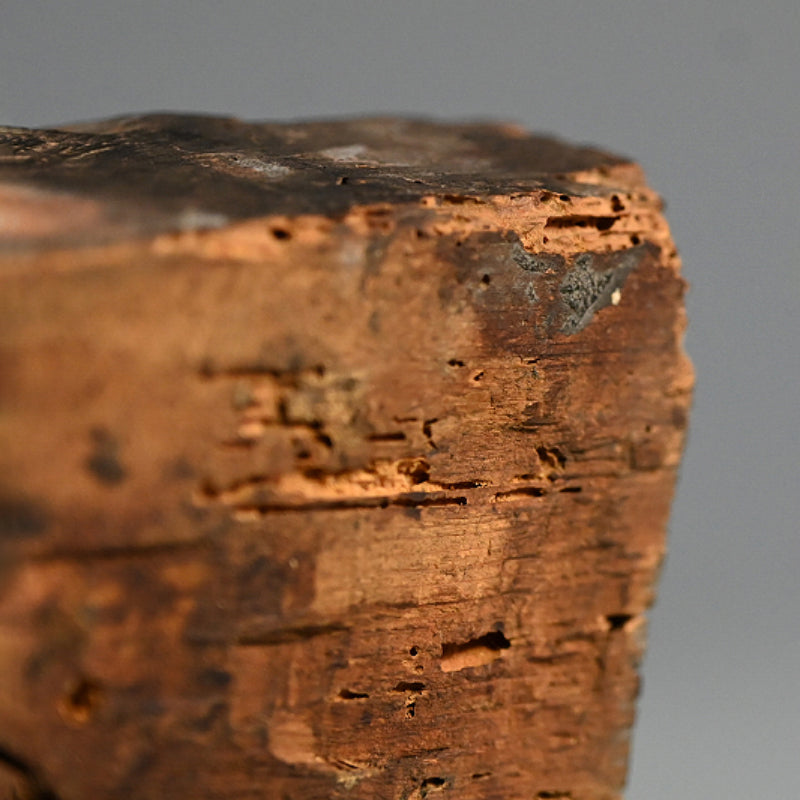 Antique Japanese Carved Wooden Buddhist Image, Junishinzo