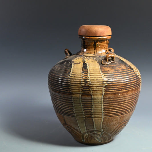 Fabulous Meiji P. Shodai Chatsubo Tea Leaf Storage Jar