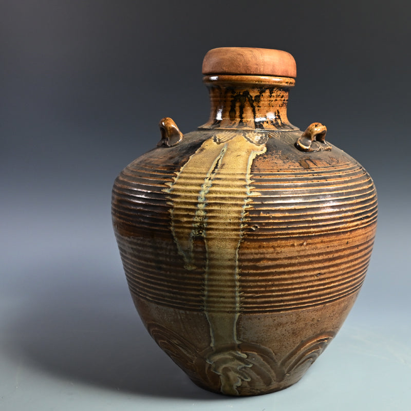 Fabulous Meiji P. Shodai Chatsubo Tea Leaf Storage Jar