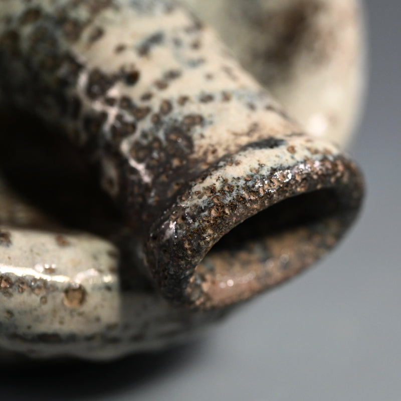 Beautiful Antique Collapsed Blue Kiln Flaw Vase