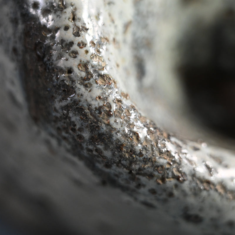 Beautiful Antique Collapsed Blue Kiln Flaw Vase