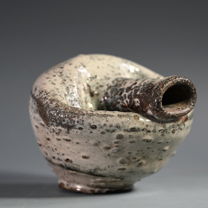 Beautiful Antique Collapsed Blue Kiln Flaw Vase