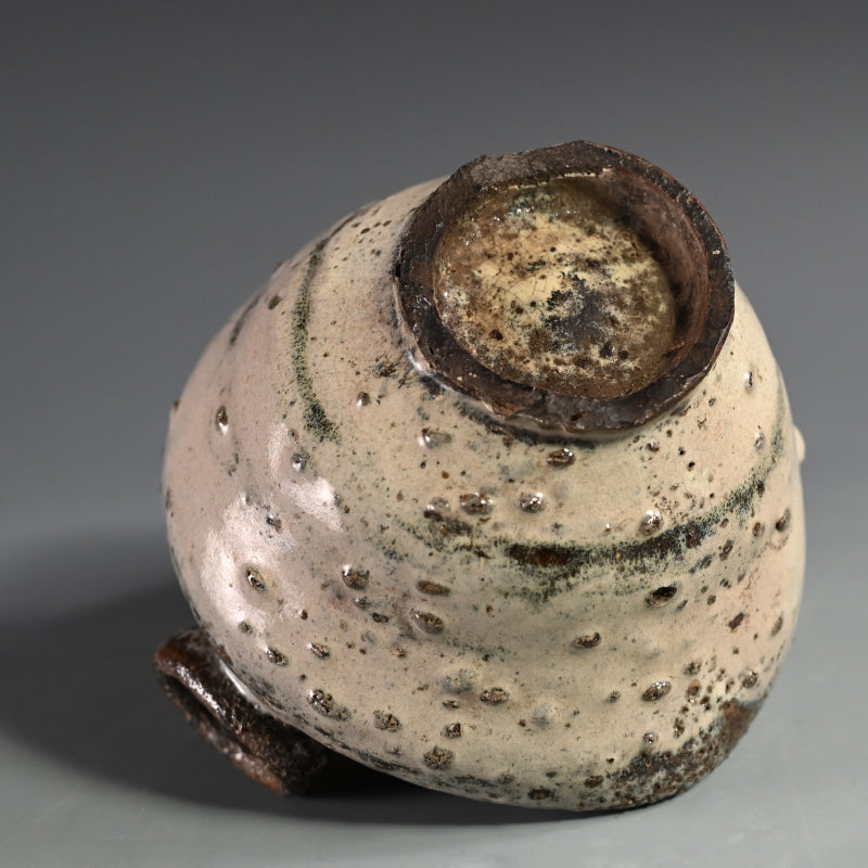 Beautiful Antique Collapsed Blue Kiln Flaw Vase