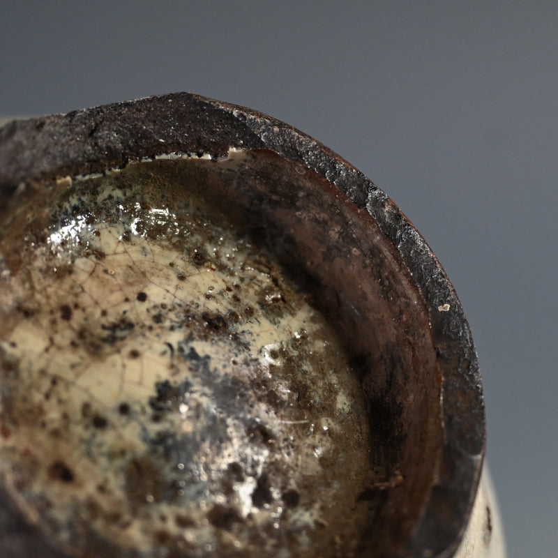 Beautiful Antique Collapsed Blue Kiln Flaw Vase