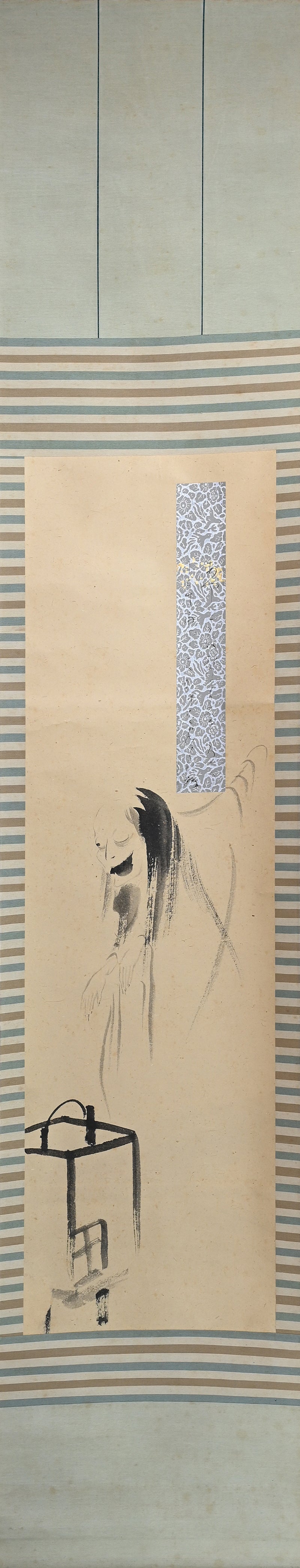 Rare! Taisho p. Ghost Scroll ー吉川 観方 “幽霊画賛図”