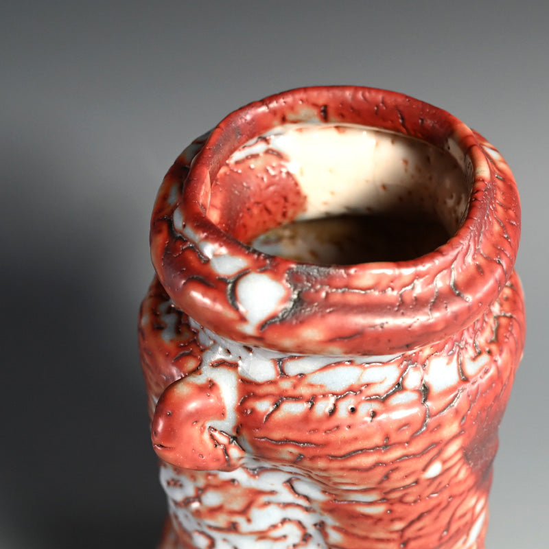 Nezumi Shino Vase ー"鼠志野花生"