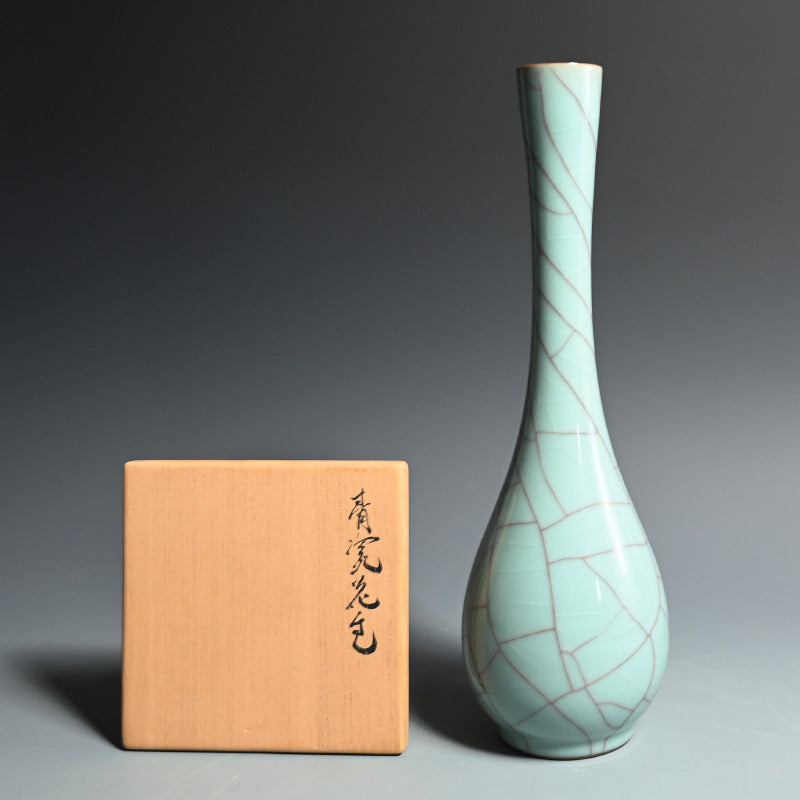 Magnificent Celadon Vase ー浦口 雅行 “青瓷花生”
