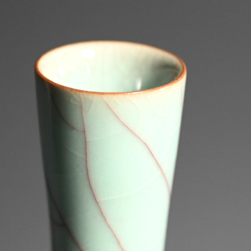 Magnificent Celadon Vase ー浦口 雅行 “青瓷花生”