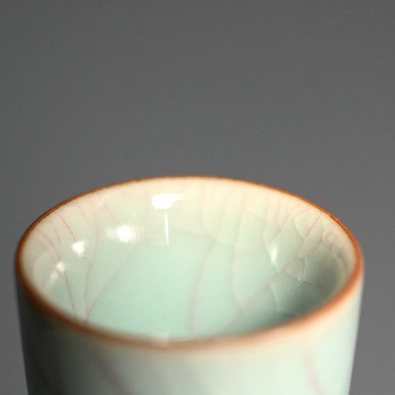 Magnificent Celadon Vase ー浦口 雅行 “青瓷花生”