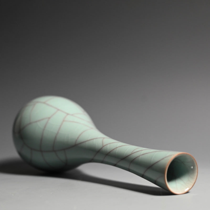 Magnificent Celadon Vase ー浦口 雅行 “青瓷花生”