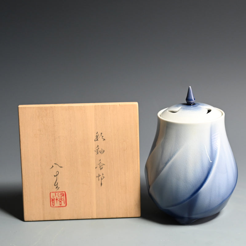 Yasokichi Koro Incense Burner ー四代 徳田 八十吉 “彩釉香炉”