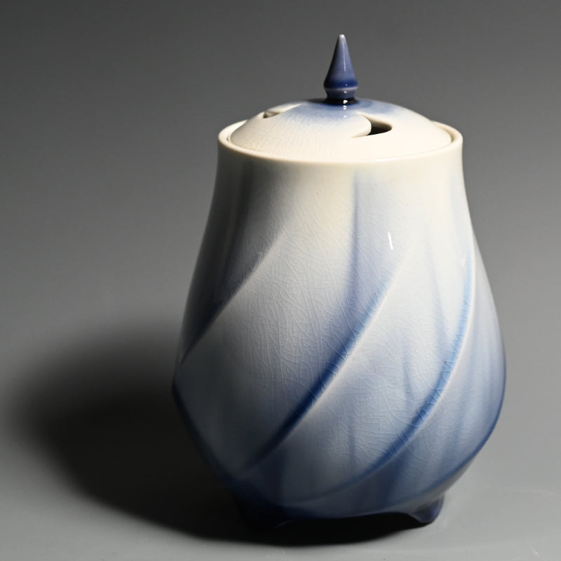 Yasokichi Koro Incense Burner ー四代 徳田 八十吉 “彩釉香炉”