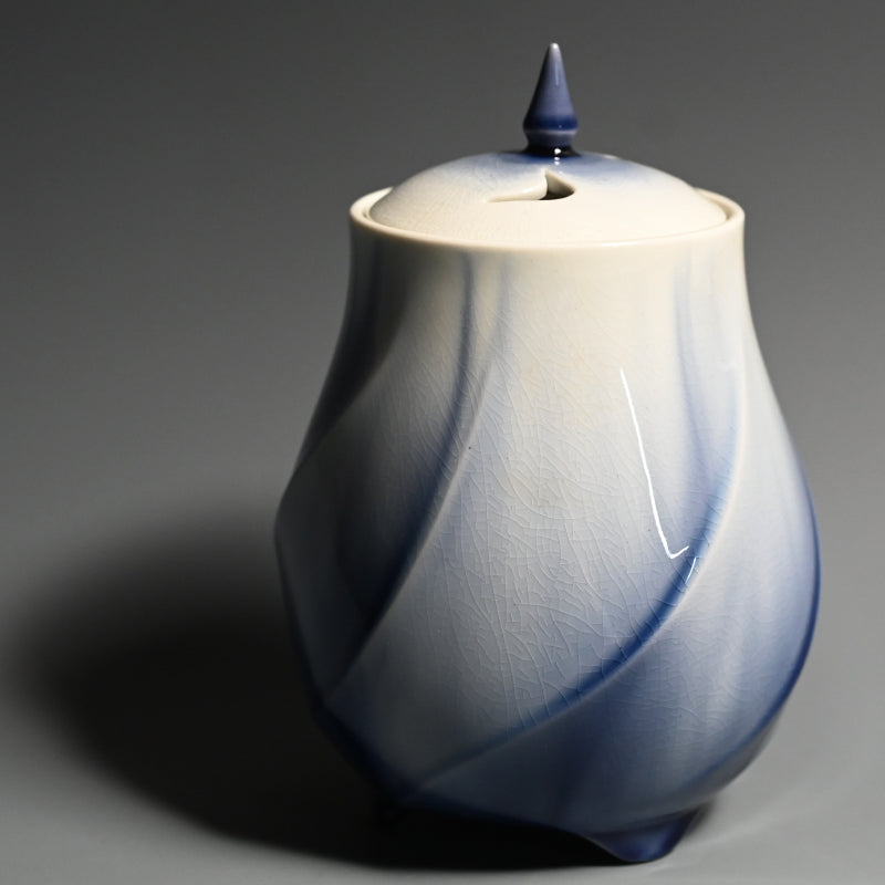 Yasokichi Koro Incense Burner ー四代 徳田 八十吉 “彩釉香炉”