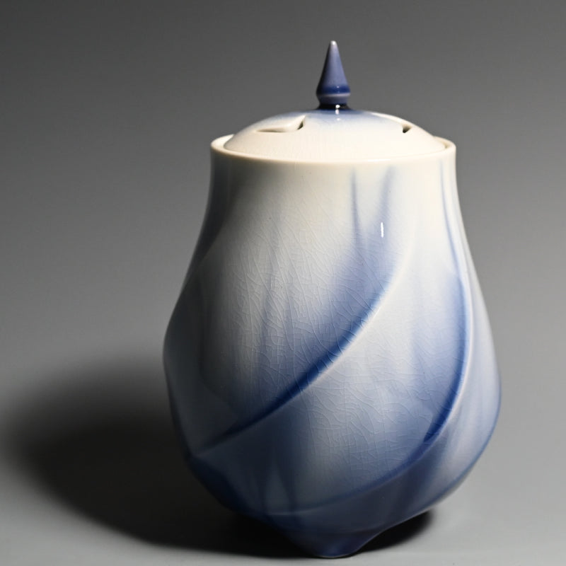Yasokichi Koro Incense Burner ー四代 徳田 八十吉 “彩釉香炉”