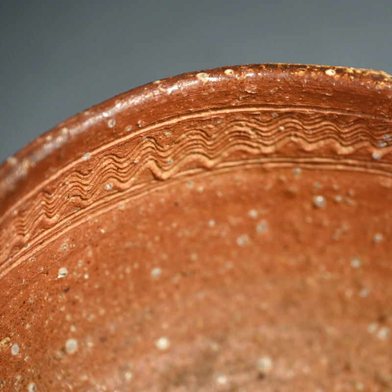 Large Iga Katakuchi Bowl ー小島 憲二 "伊賀焼 片口鉢"