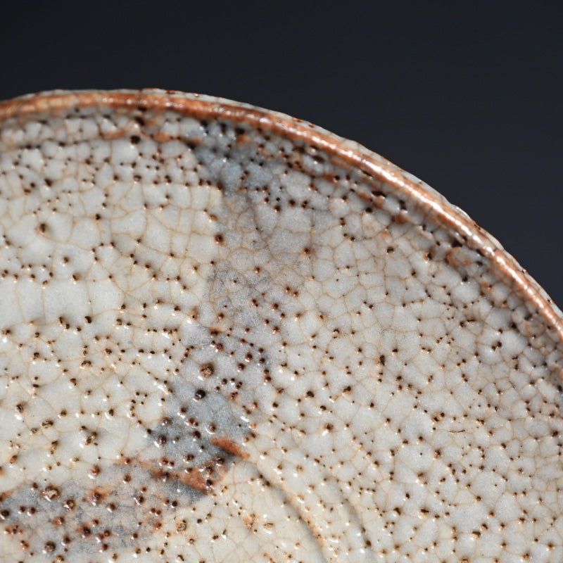 E-Shino Meme Zara Dish Set ー岡部 嶺男 "絵志野 銘々皿"