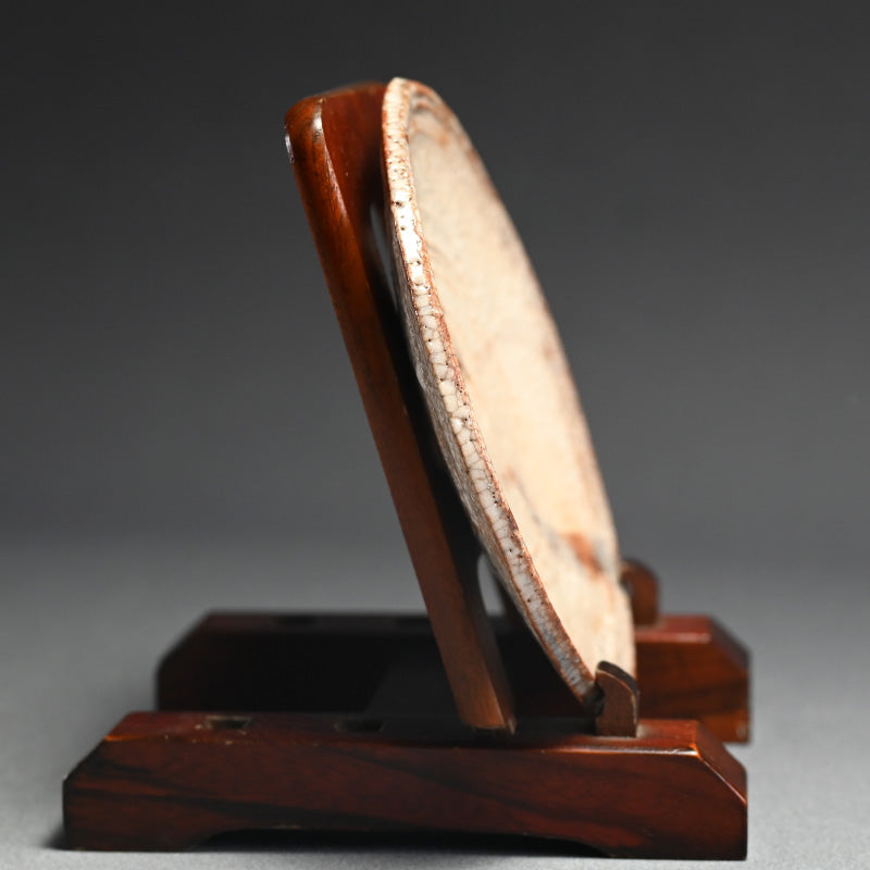 E-Shino Meme Zara Dish Set ー岡部 嶺男 "絵志野 銘々皿"