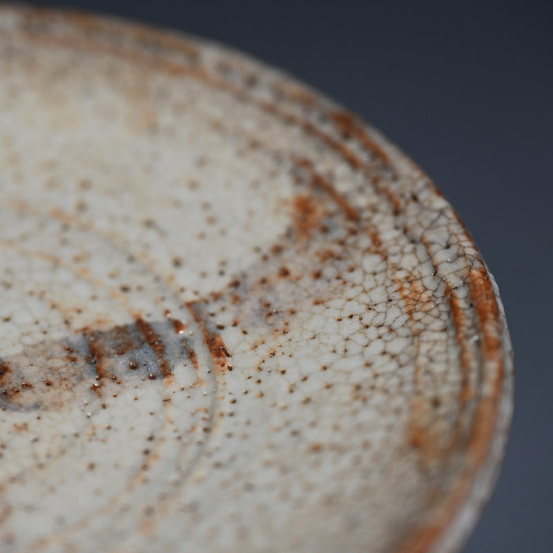 E-Shino Meme Zara Dish Set ー岡部 嶺男 "絵志野 銘々皿"