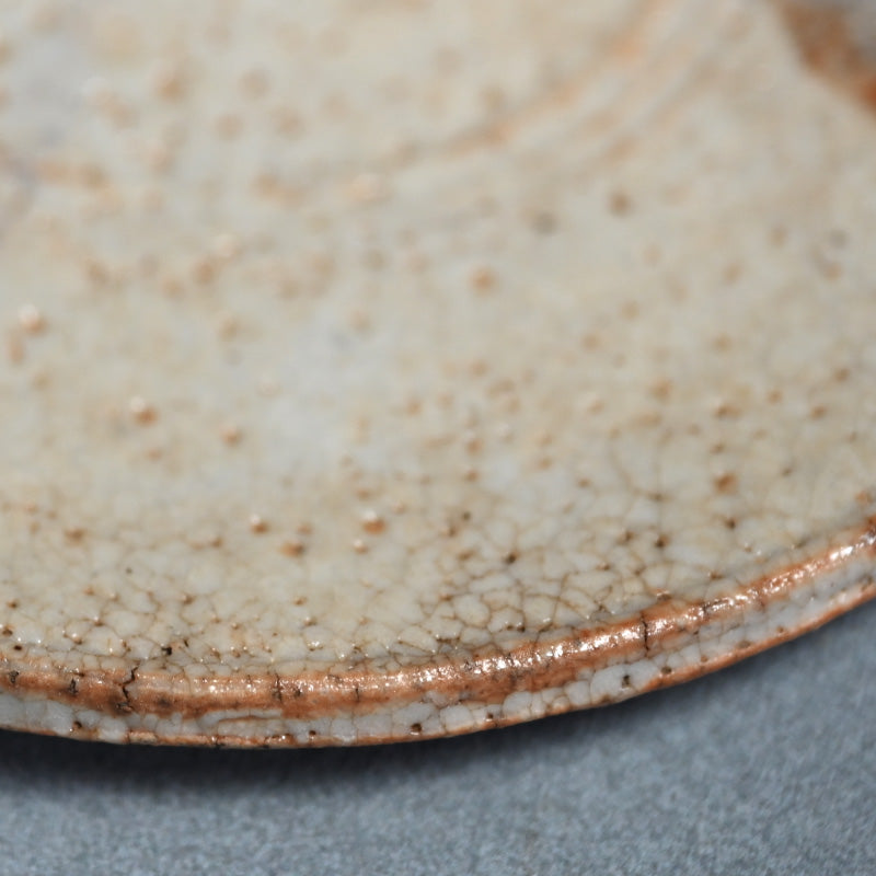 E-Shino Meme Zara Dish Set ー岡部 嶺男 "絵志野 銘々皿"