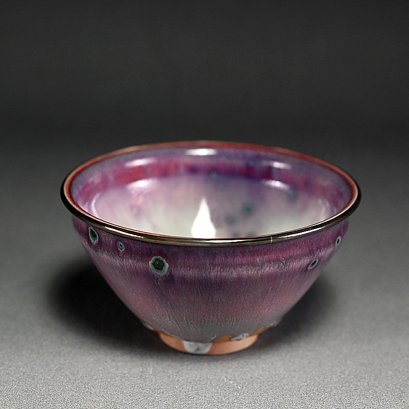 Kujaku Tenmoku Chawan Tea Bowl ー松山 雅英 "孔雀天目"